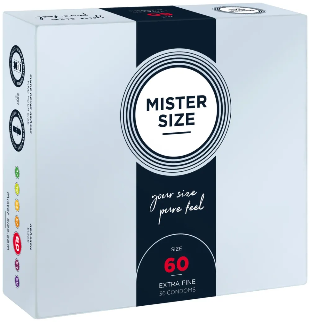 Kondomy Mister Size 60 mm, velikost XL, 36 ks