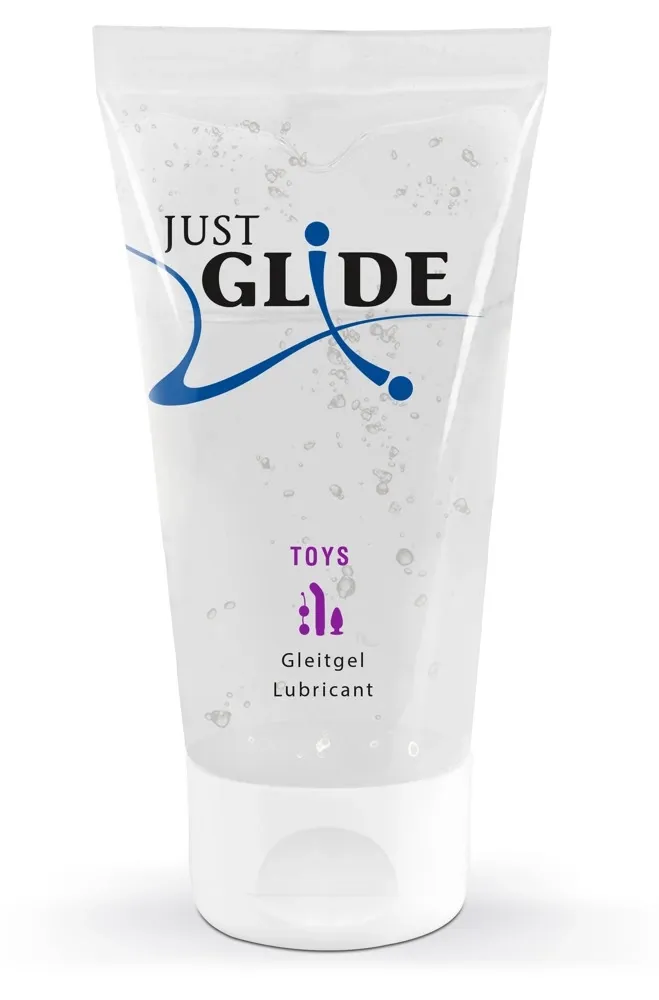 Lubrikační gel na pomůcky Just Glide Toy Lube, na vodní bázi, 50 ml