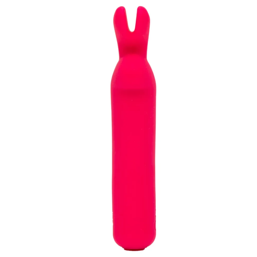 Nabíjecí minivibrátor Happy Rabbit s ouškami, 12 režimů, růžový