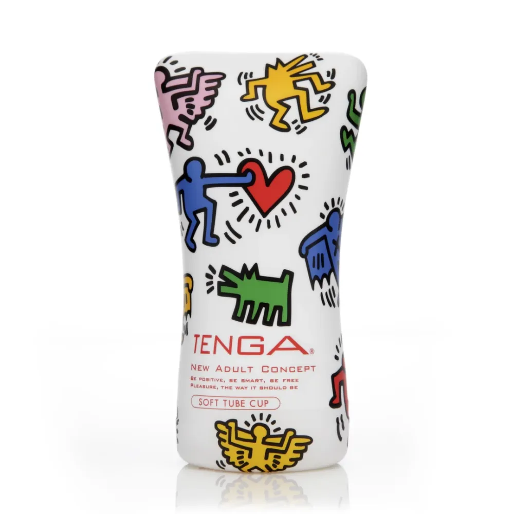 Masturbátor Tenga Keith Haring Soft Tube Cup, limitovaná edice, na jedno použití