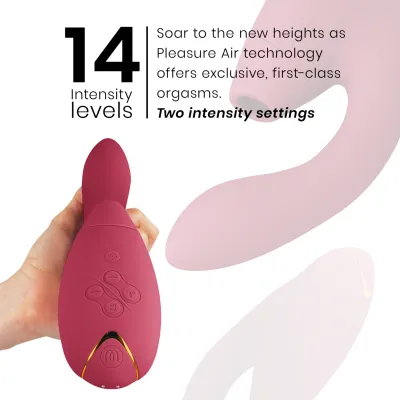 Rabbit vibrátor s tlakovým stimulátorem klitorisu Womanizer Duo 2, bordó - obrázek 11