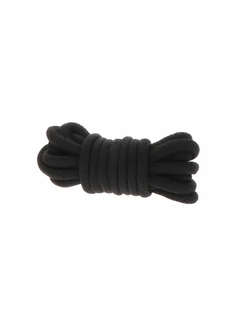 Měkké bondage lano Hidden Desire z polypropylenu, 3 m, černé - obrázek 3