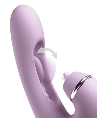 Rabbit vibrátor na bod G a klitoris Fantasy For Her G-Touch Pulse Pro, fialový - obrázek 5