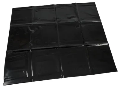 Vinylový povlak na polštář ZADO, lesklý, 72 x 77,5 cm, černý - obrázek 4