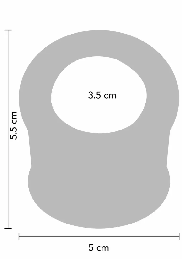 Široký silikonový kroužek na šourek Ballbuster Scrotum Ring, černý - obrázek 2