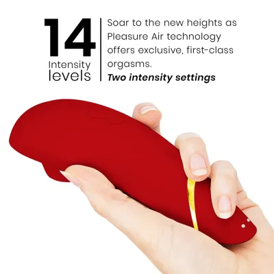 Tlakový stimulátor klitorisu Womanizer Premium 2, bordó, 14 úrovní - obrázek 5