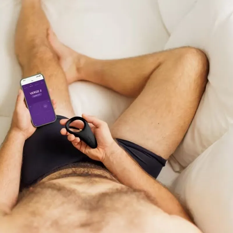 Vibrační erekční kroužek We-Vibe Verge 2 s aplikací, černý - obrázek 12