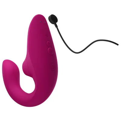Rabbit vibrátor s tlakovým stimulátorem klitorisu Womanizer Blend, zářivě růžový - obrázek 5