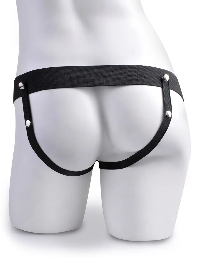 Dutý stříkací strap-on s varlaty Fetish Fantasy Series, 19 cm, tělový - obrázek 5