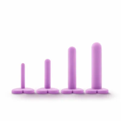 Sada silikonových dilatátorů Blush Wellness, 4 velikosti, fialová