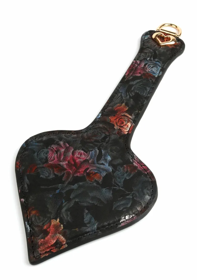 Kožená plácačka GEISHA Floral Jacquard se saténem s květinovým vzorem, černá - obrázek 2