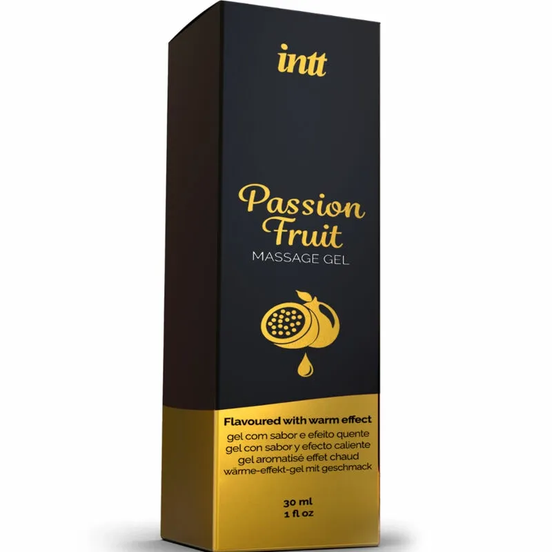 Hřejivý masážní gel INTT s příchutí maracuji, 30 ml - obrázek 3
