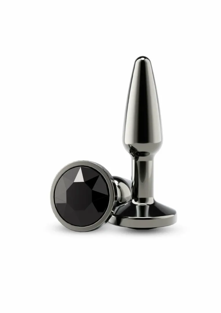 Kovový anální kolík NS Novelties Tapered Plug Small, chromovaný hliník, 7 cm