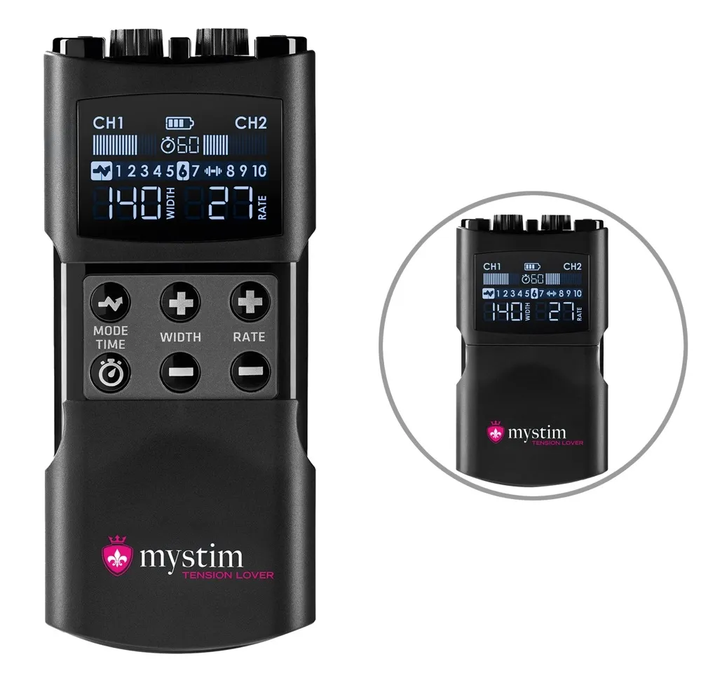 Elektrostimulační jednotka Mystim Tension Lover 2, 2 kanály, USB-C - obrázek 2