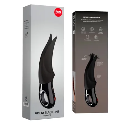 Vibrátor na klitoris Fun Factory Volta G5 s dvojitou špičkou, vodotěsný, černý, 19 cm - obrázek 4