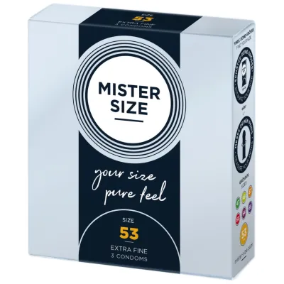 Kondomy Mister Size 53 mm, velikost M, 3 ks - obrázek 3