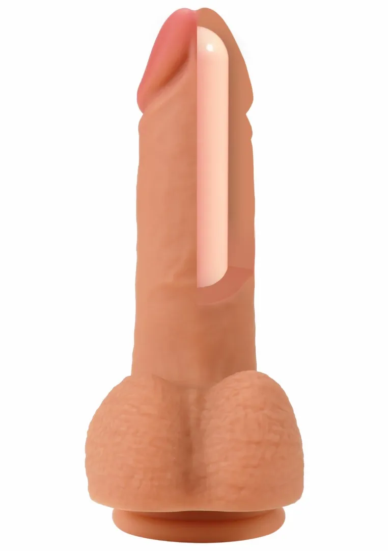 Realistické dildo INFERNO by HIDDEN DESIRE z tekutého silikonu, 16 cm - obrázek 4
