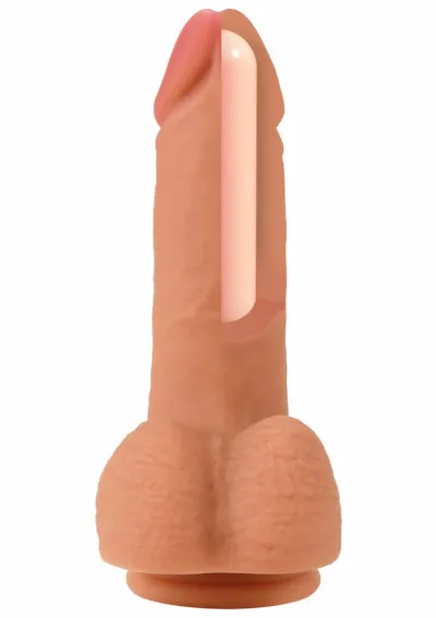 Realistické dildo INFERNO by HIDDEN DESIRE z tekutého silikonu, 16 cm - obrázek 4