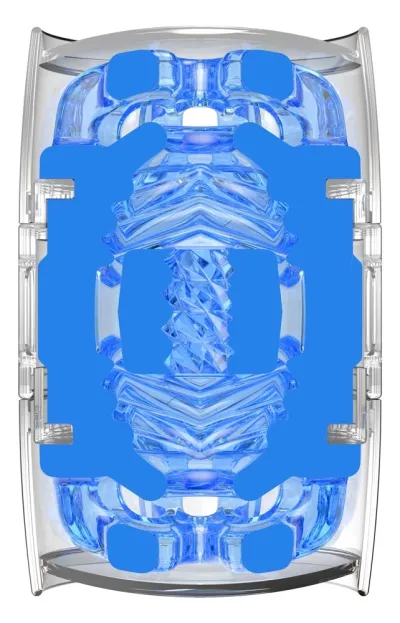 Masturbátor Fleshlight Quickshot Turbo Blue Ice, průhledný modrý - obrázek 7
