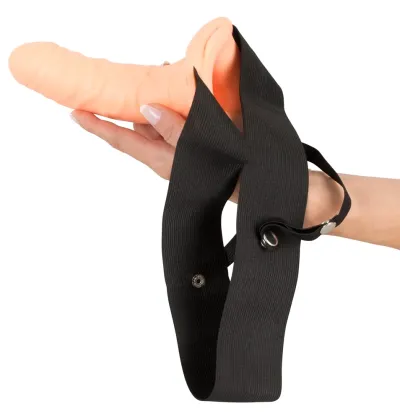 Dutý strap-on s nastavitelným postrojem Fetish Fantasy Series, 15 cm, tělový - obrázek 8