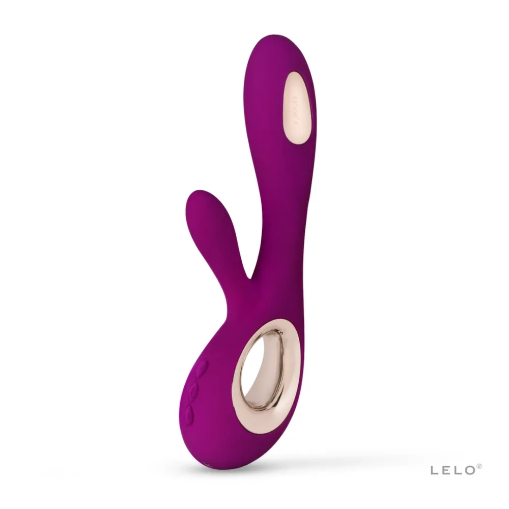Rabbit vibrátor LELO Soraya Wave s pohybem WaveMotion, tmavě růžový