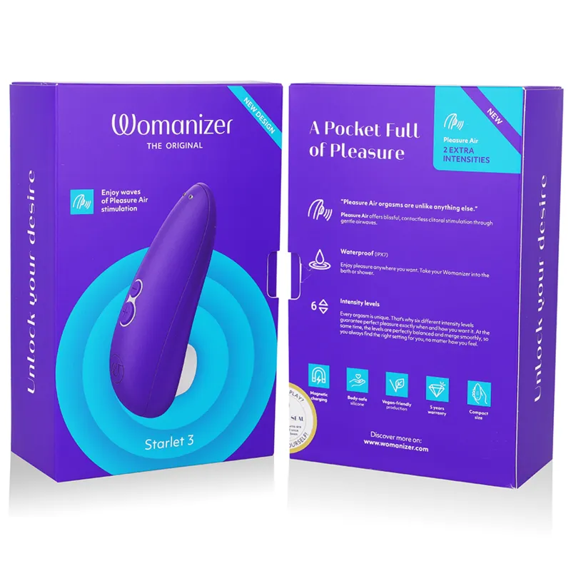 Tlakový stimulátor klitorisu Womanizer Starlet 3, indigový - obrázek 7