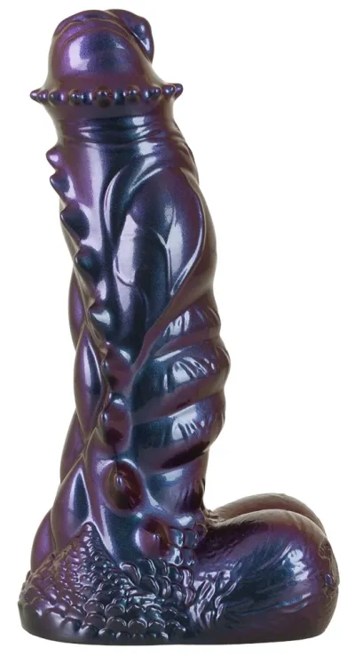 Fantasy dildo s přísavkou Beasty Cocks Tech-Zilla Bang, tekutý silikon, 23,5 cm - obrázek 4