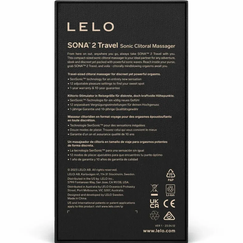 Sonický stimulátor klitorisu LELO SONA 2 Travel, fialový - obrázek 6