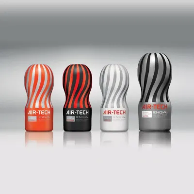 Masturbátor Tenga Air-Tech Strong, opakovaně použitelný, černý - obrázek 4