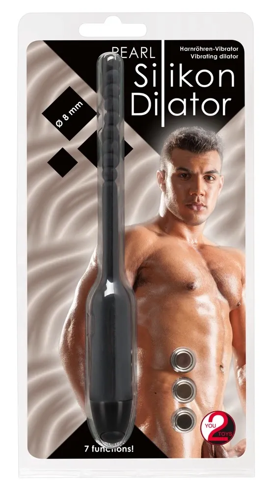 Vibrační dilatátor You2Toys, silikon, 7 režimů, černý, 19 cm