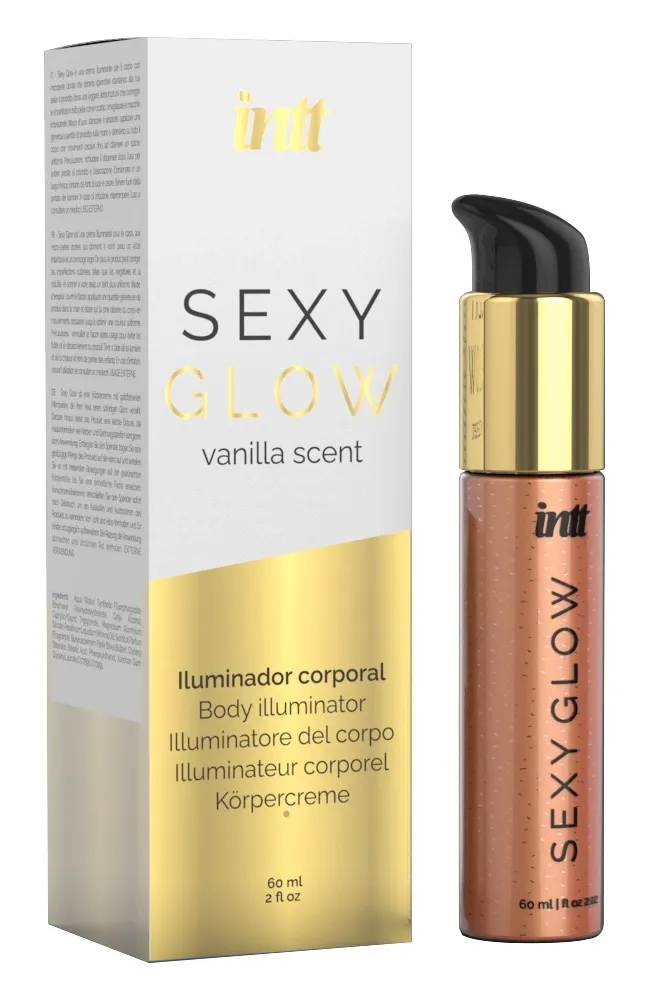 Rozjasňující tělový krém INTT Sexy Glow se zlatými mikroperličkami, 60 ml - obrázek 3