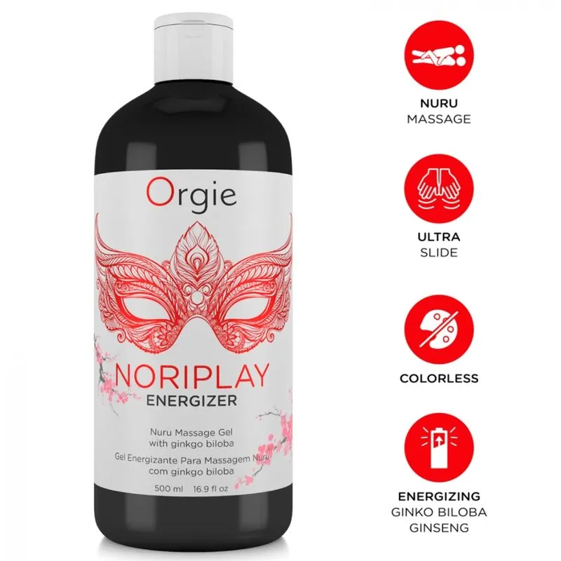 Nuru masážní gel Orgie Noriplay Energizer, 500 ml