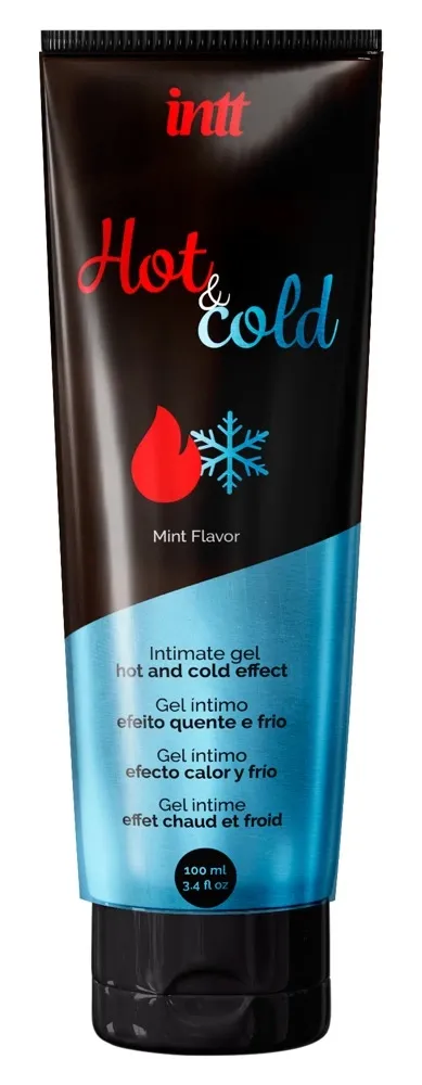 Hřejivý a chladivý lubrikační gel INTT, na vodní bázi, máta, 100 ml