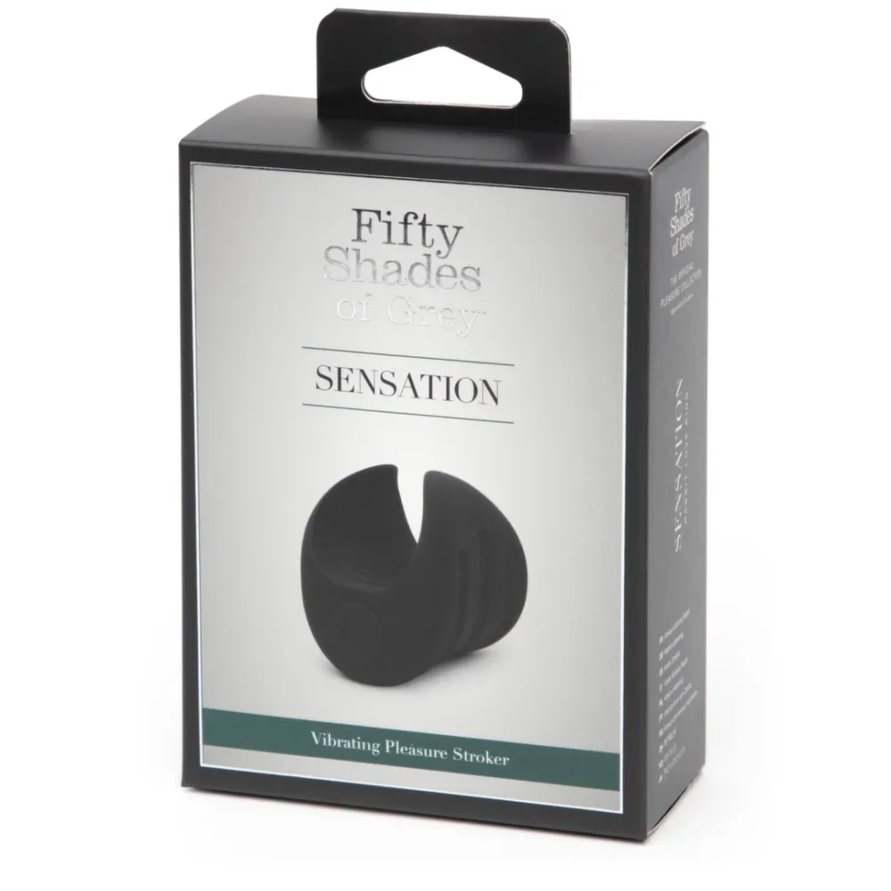 Vibrační masturbátor Fifty Shades of Grey Sensation, silikonový, nabíjecí, černý - obrázek 5