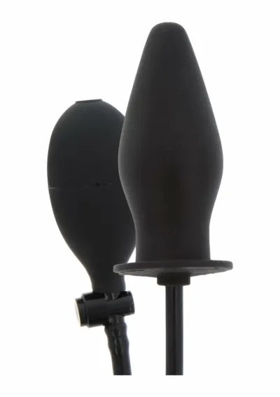 Nafukovací anální kolík Hidden Desire Extreme Inflatable Plug Advanced, silikon, černý - obrázek 4
