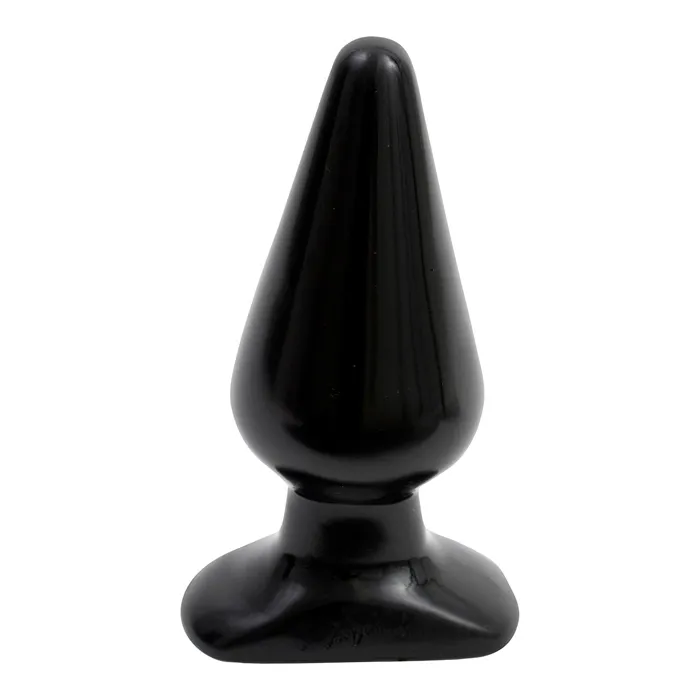 Anální kolík Doc Johnson Classic Large, ergonomický tvar, černý, 14 cm