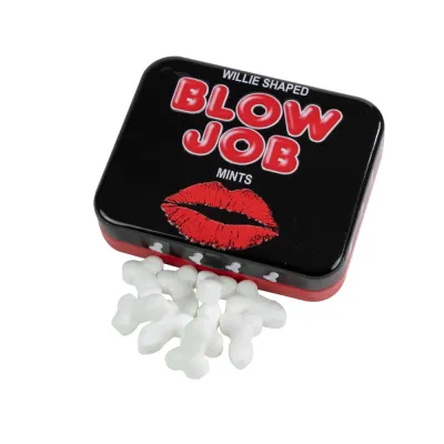 Mátové bonbony bez cukru Spencer & Fleetwood Blow Job v plechové krabičce