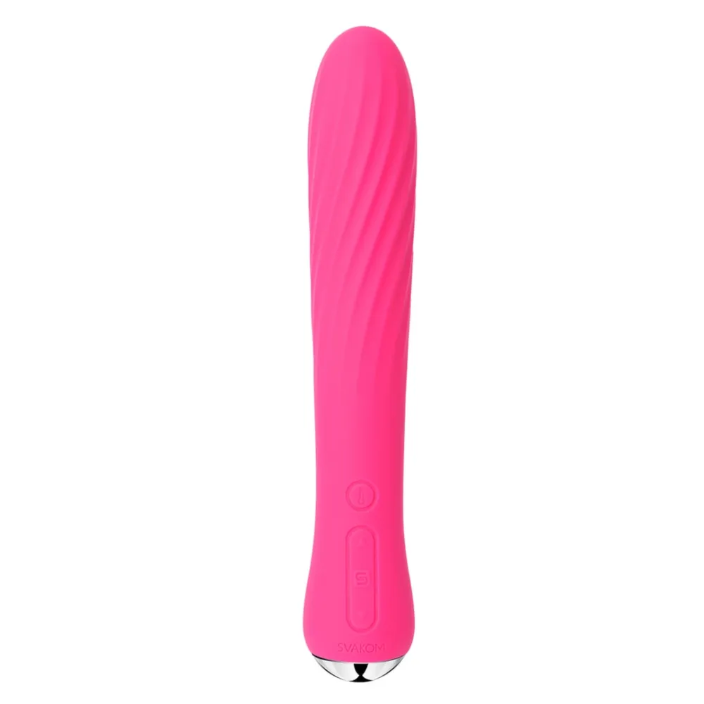 Hřejivý vibrátor Svakom Anya, silikonový, růžový