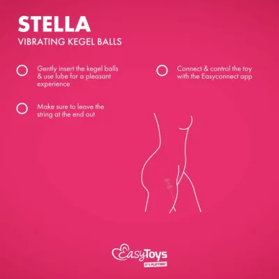 Vibrační venušiny kuličky EasyConnect Stella s ovládáním aplikací, růžové - obrázek 4