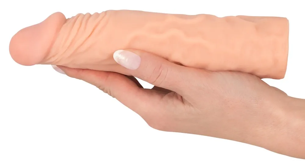 Prodlužovací návlek na penis You2Toys Nature Skin, realistický, tělový, 19,5 cm - obrázek 5
