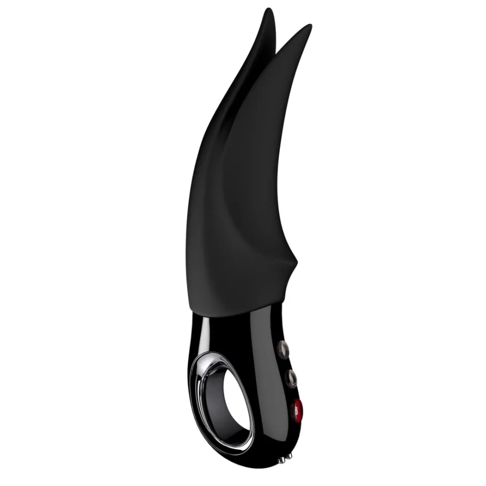 Vibrátor na klitoris Fun Factory Volta G5 s dvojitou špičkou, vodotěsný, černý, 19 cm
