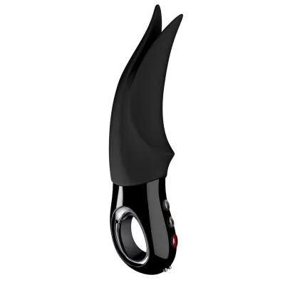 Vibrátor na klitoris Fun Factory Volta G5 s dvojitou špičkou, vodotěsný, černý, 19 cm
