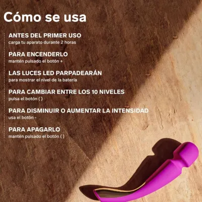 Masážní hlavice LELO Smart Wand 2 Medium, nabíjecí, modrá - obrázek 6