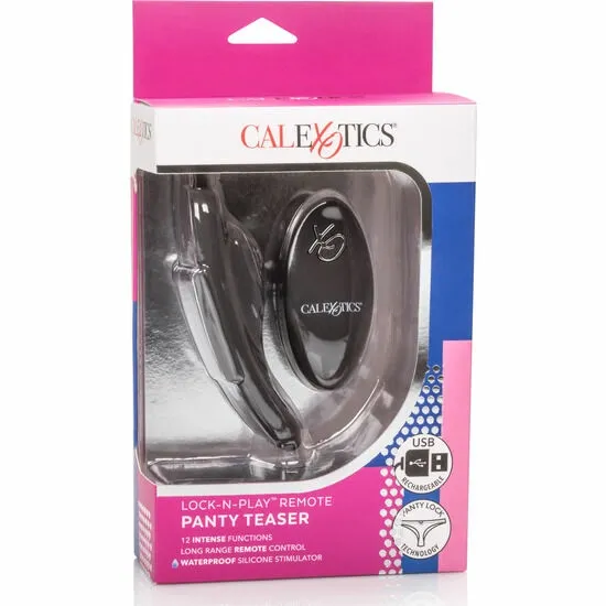 Vibrátor do kalhotek CalExotics XO Remote Lock N Play s dálkovým ovládáním, fialový - obrázek 3