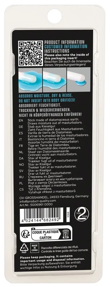 Vysoušecí tyčinka z křemeliny You2Toys Absorption Stick pro masturbátory - obrázek 6