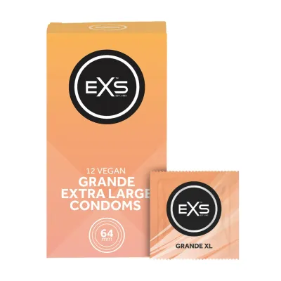Kondomy EXS Grande, extra široké 64 mm, 12 ks