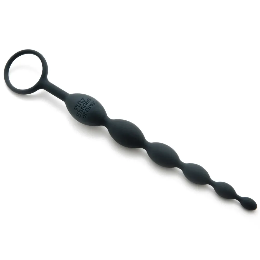 Silikonové anální kuličky Fifty Shades of Grey Pleasure Intensified, 25,4 cm