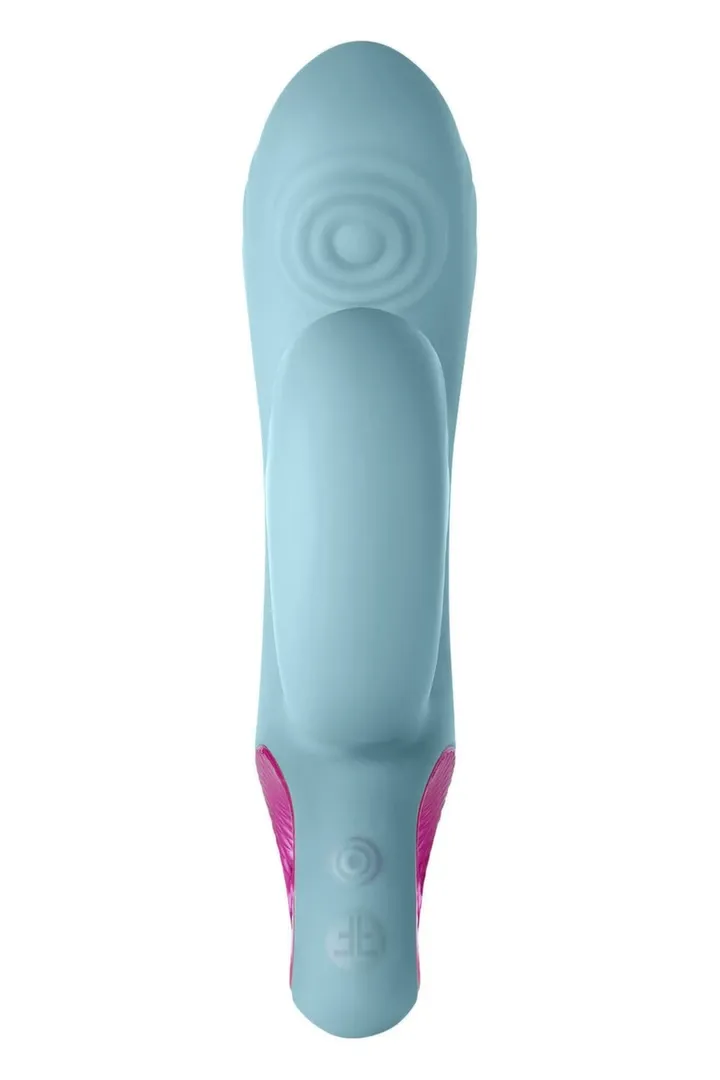 Rabbit vibrátor s ťukáním FemmeFunn Cora, světle modrý, 20 režimů - obrázek 4
