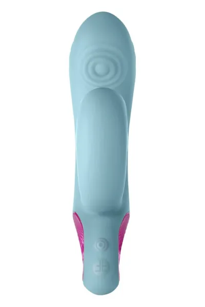 Rabbit vibrátor s ťukáním FemmeFunn Cora, světle modrý, 20 režimů - obrázek 4