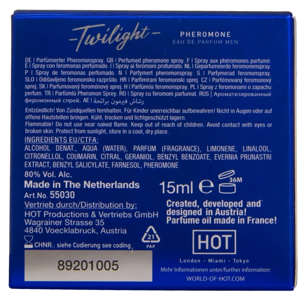 Parfém s feromony pro muže HOT Twilight, 15 ml - obrázek 3